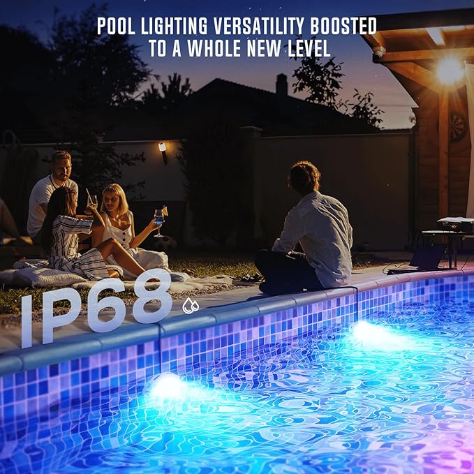 Luz LED para Piscina 30W RGB Sumergible con Control Remoto IP68 miniatura 2