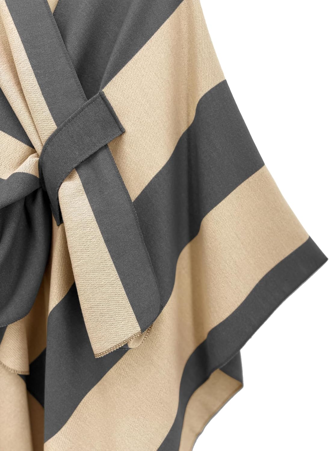 Women's Elegant Shawl Wraps, Soft Open Front Poncho Cape, Reversible Casual Cardigan Shawls for Gift Travel - Image 2