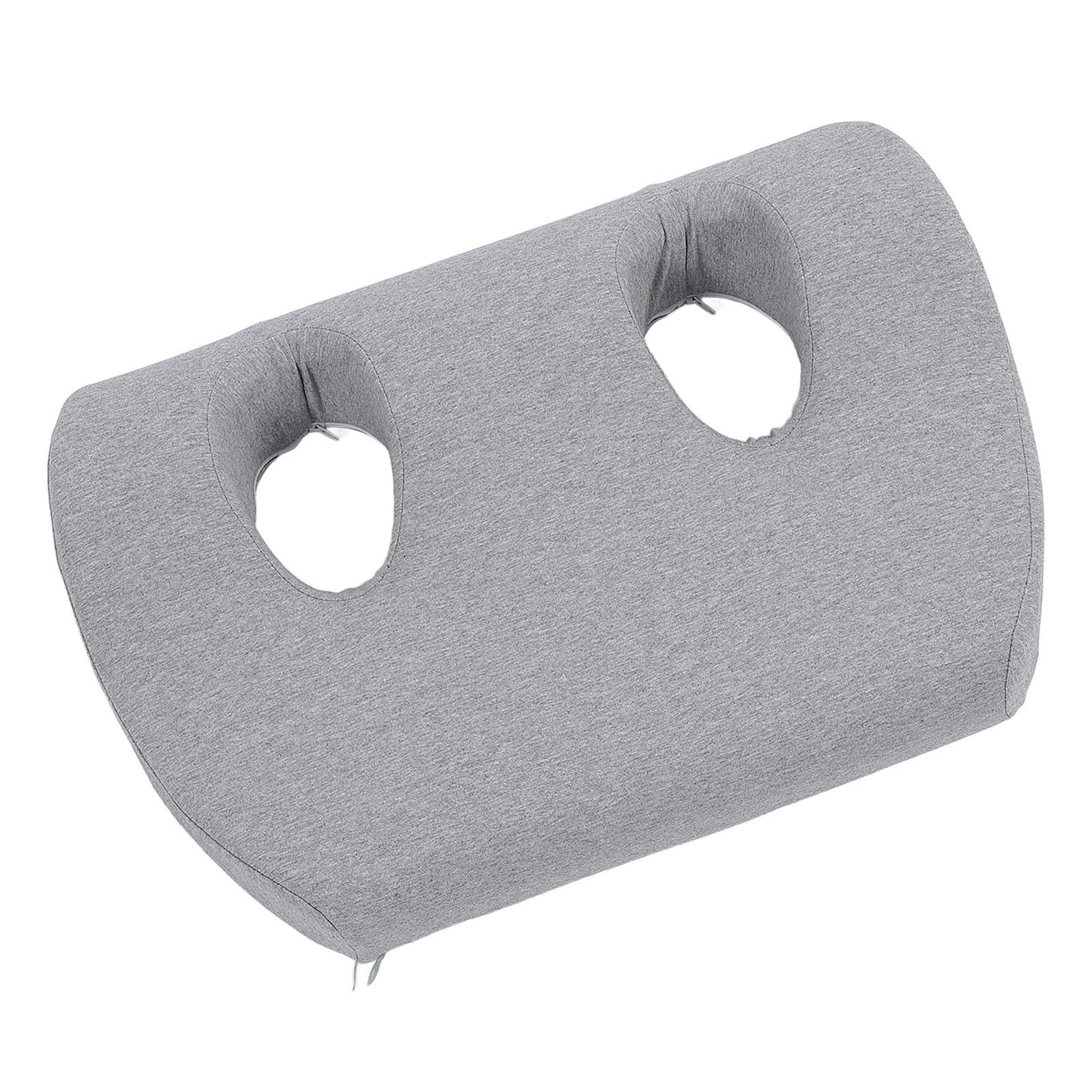 EMUKOEP Almohada para la Oreja con Doble Orificio, Almohada de Espuma Viscoelástica con Orificio para la Oreja para Quienes Duermen de Lado y Usan Auriculares