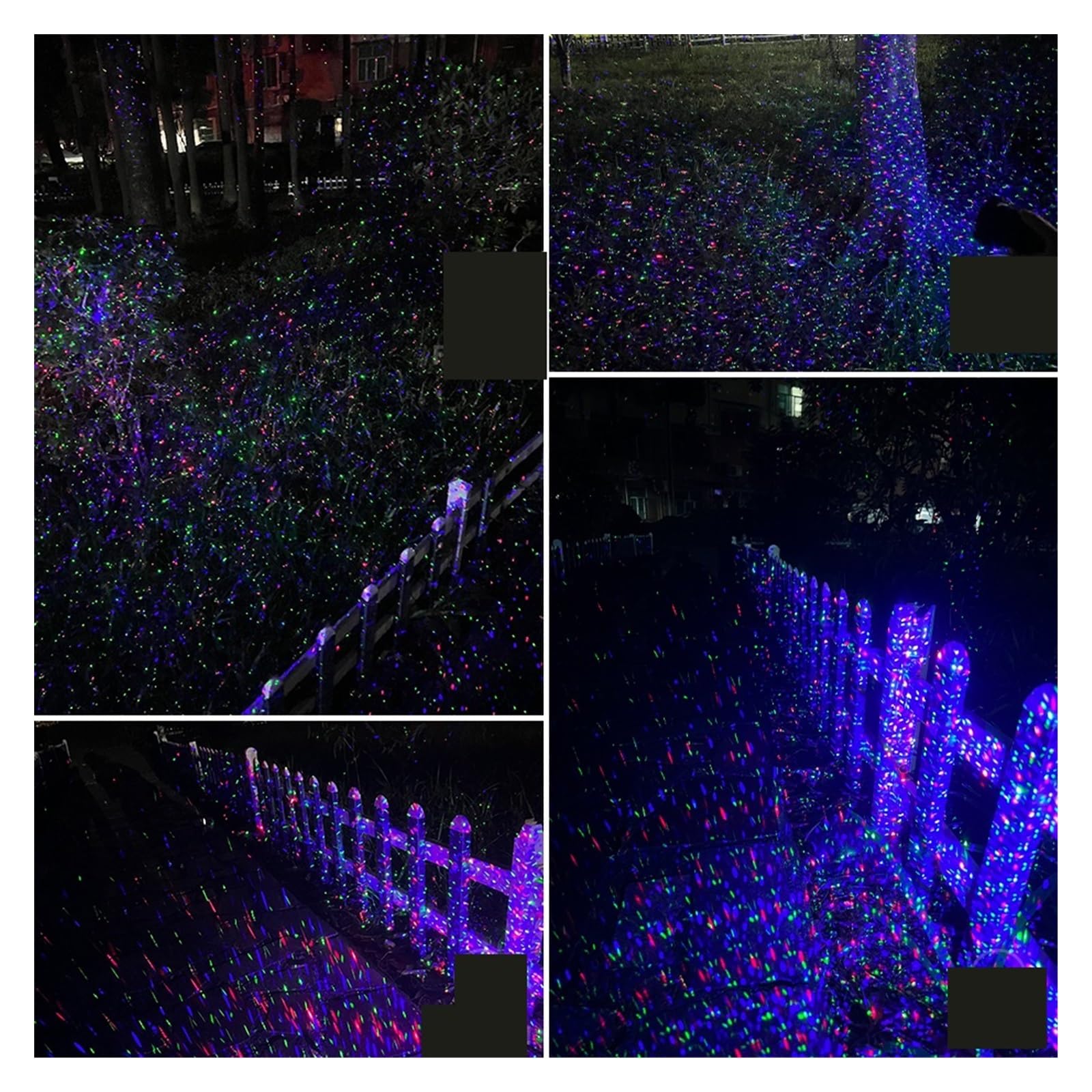 Projecteur d'Halloween, Projecteur de lumière de noël en forme d'étoile, statique, mobile, rouge, vert, bleu, étanche, for jardin extérieur, lumières d'arbre de noël de vacances