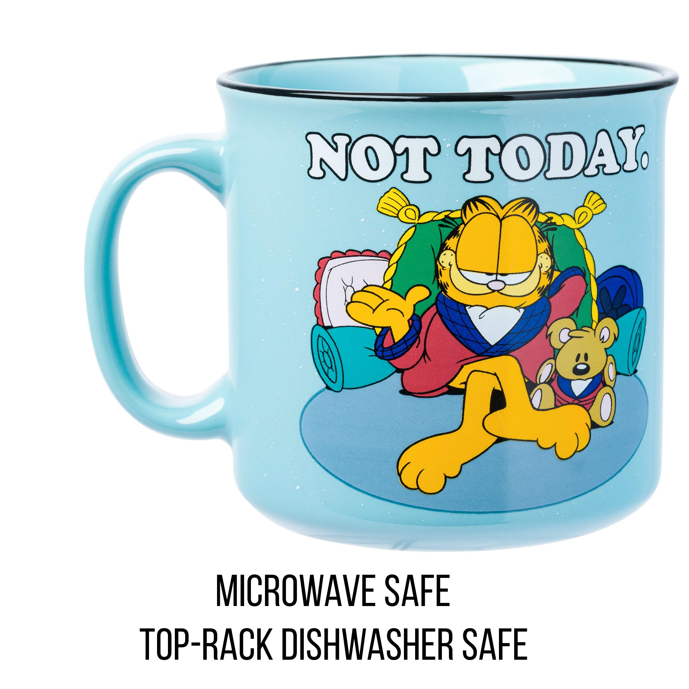 Silver Buffalo Garfield Keramiktasse Not Today, Camper, 590 ml
