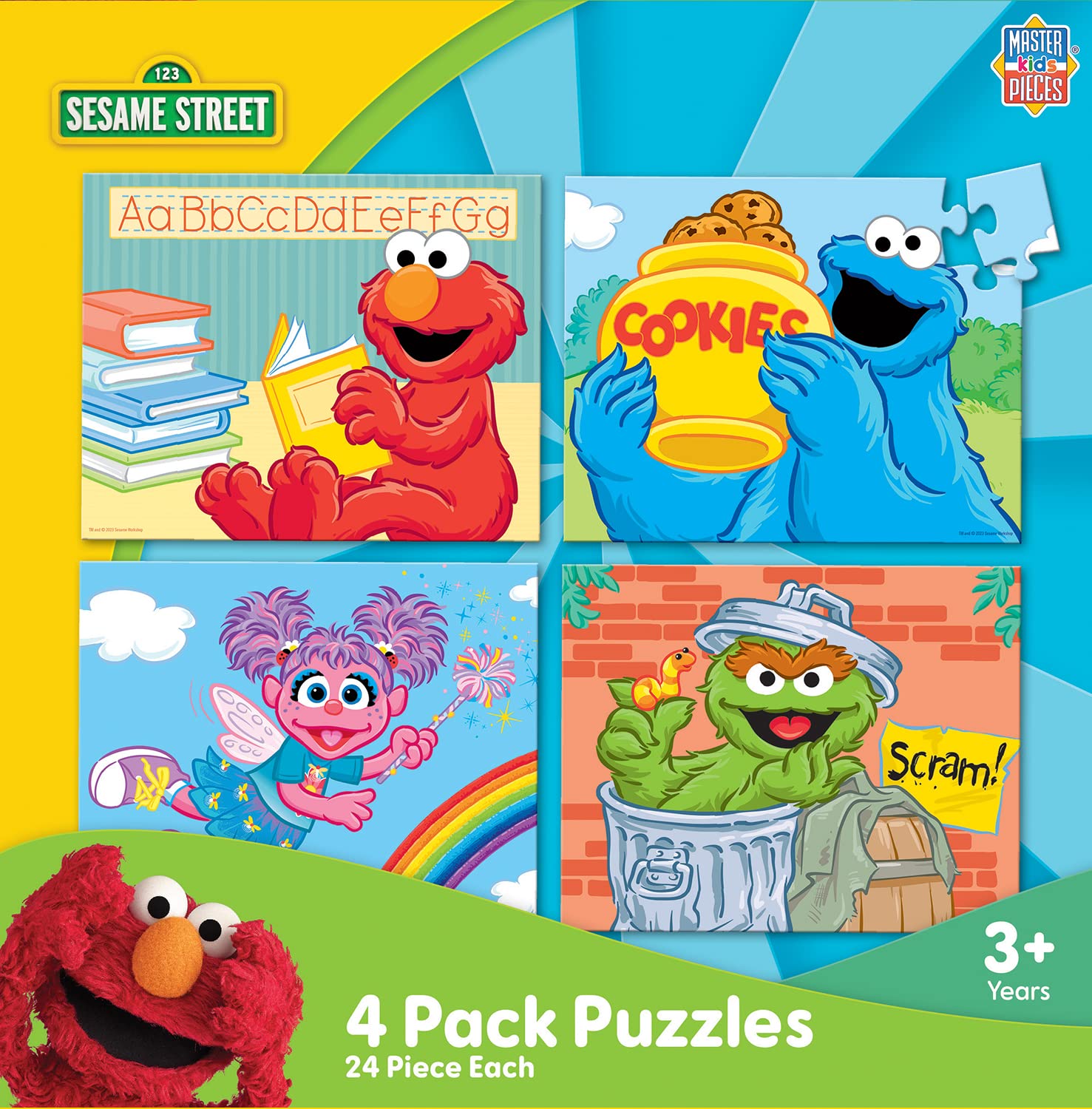 Amazon.com: MasterPieces Puzzle Set - 4-Pack 24 Piece Jigsaw