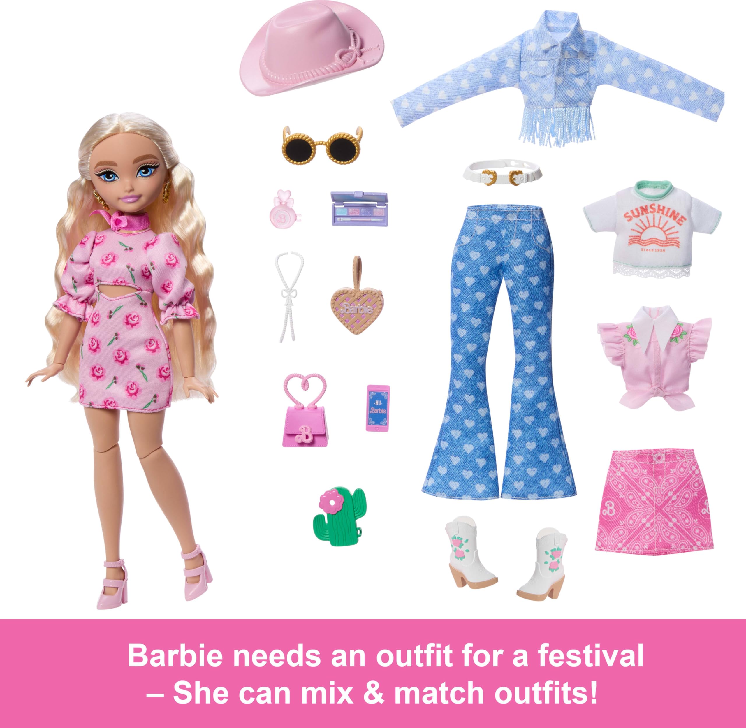 Barbie Dream Besties JGH87 Festival Looks Set with Barbie