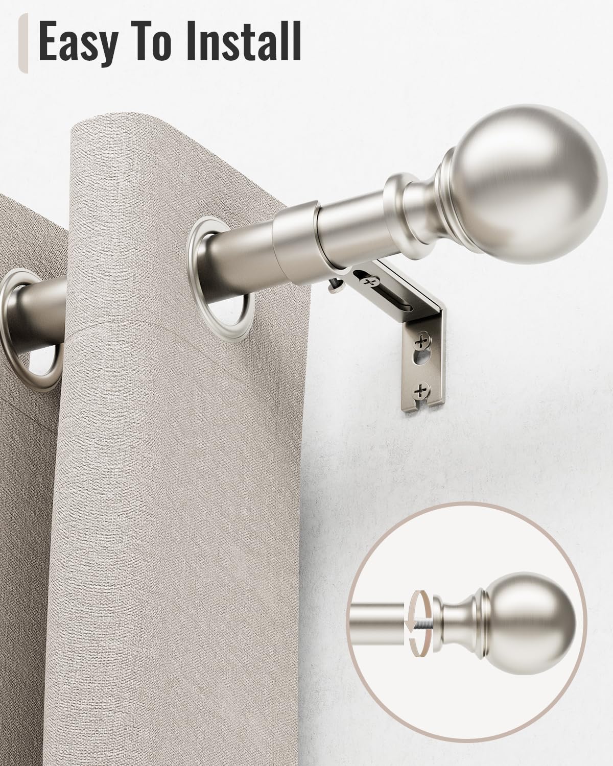 DEFYNEE Curtain Poles - Image 4