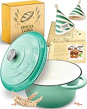 KRUSTENZAUBER Cast Iron Pot Bread Baking – Bread Baking Mould with Lid