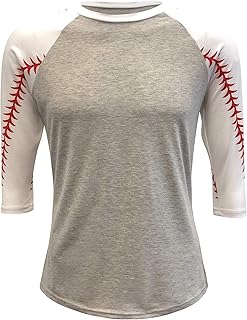 ILTEX Baseball Softball Raglan Tshirt Jersey Kids & Adult Unisex Mom Sports AthleticBaseball Softball Raglan Tshirt Jersey Kids & Adult Unisex Mom Sports Athletic (Baseball Gray, Large)