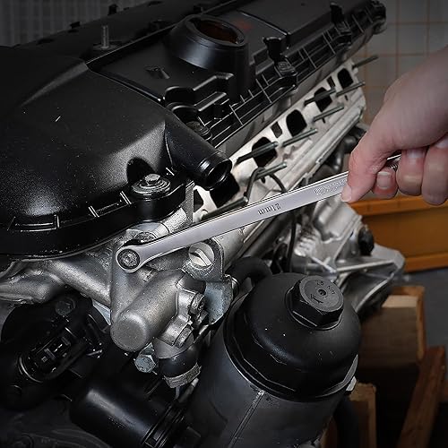 Miniatura 5 de Duratech Llave de trinquete extralarga de 21mm, métrica, acero CR-V