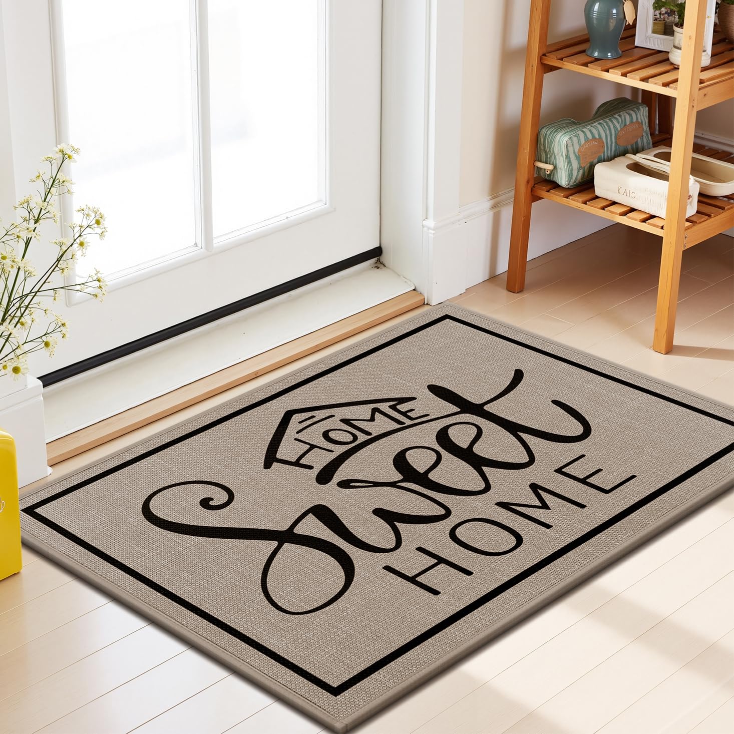 Enyhom Zerbino Ingresso Esterno 60x90cm, Tappeto Ingresso Interno Antiscivolo, Zerbino da Esterno Assorbente, Lavabile Tappeto per Porta, Corridoio