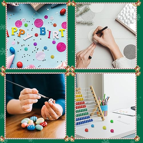 Miniatura 5 de SBYURE 100 bolas de espuma para manualidades, 0.79 pulgadas, bola de espuma de poliestireno blanca para manualidades, adornos, hogar, proyectos