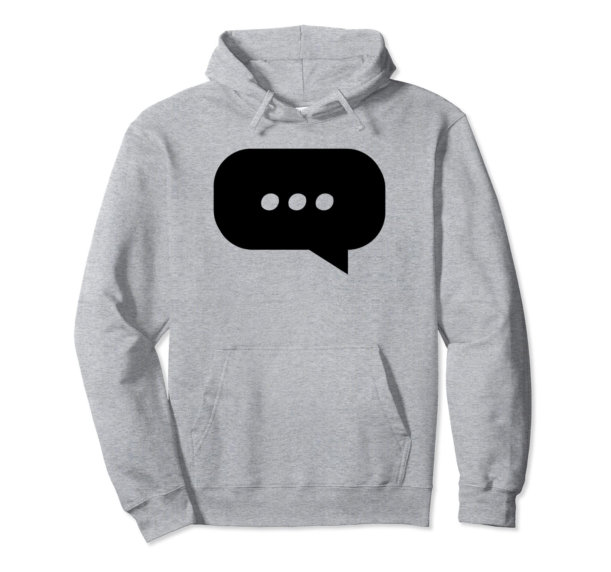Typing Message Icon For Phone Obsessed Teens Pullover Hoodie
