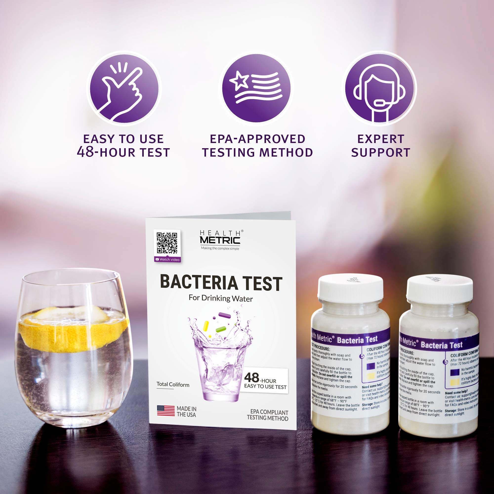 Buy Coliform Bacteria Test Kit for Drinking Water Easy to Use 48Hour