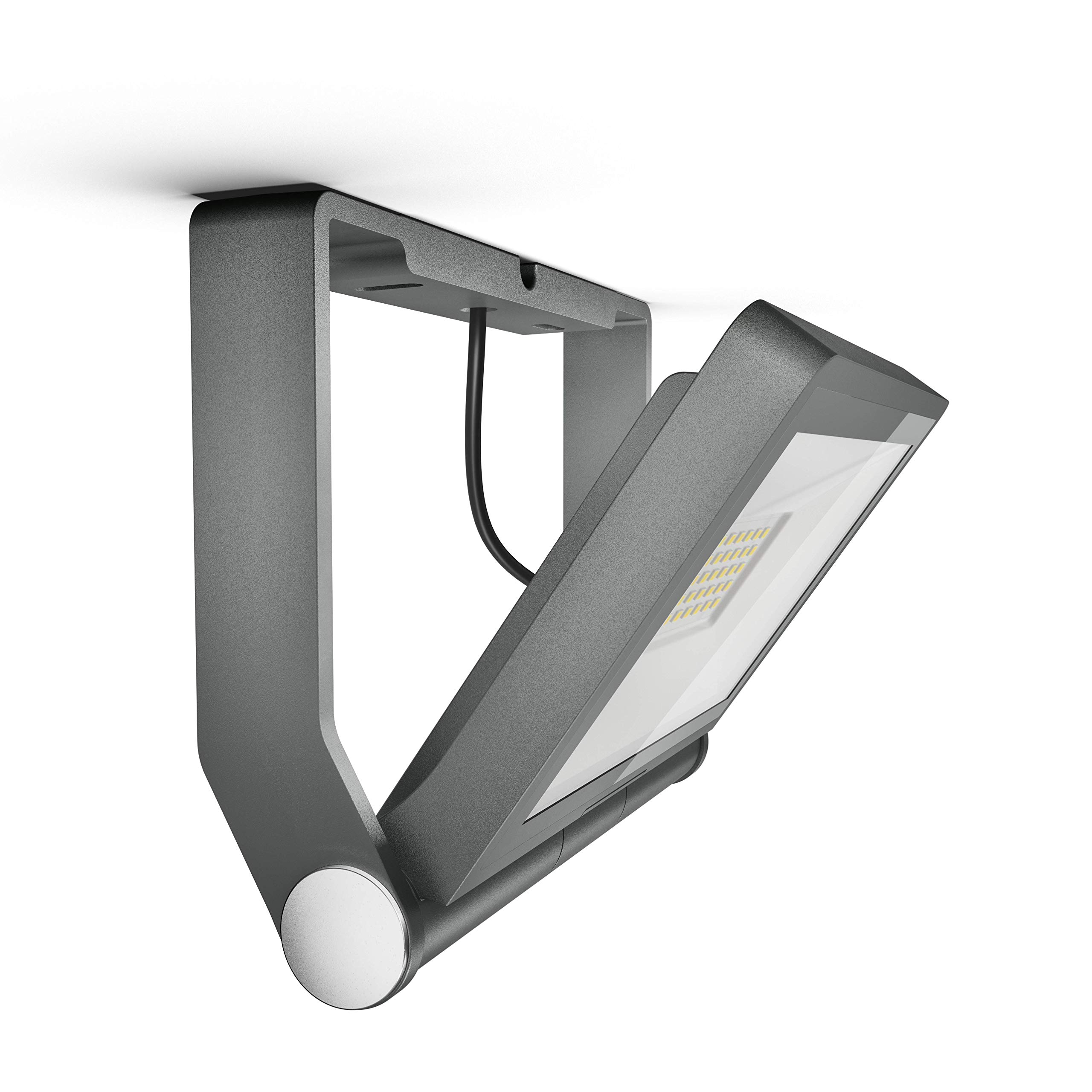 Steinel XLED ONE XL Foco LED para exteriores, fabricado en aluminio, en color antracita, con consumo de 42,6 W e intensidad de 4200 lúmenes, ideal para accesos, casas y jardines
