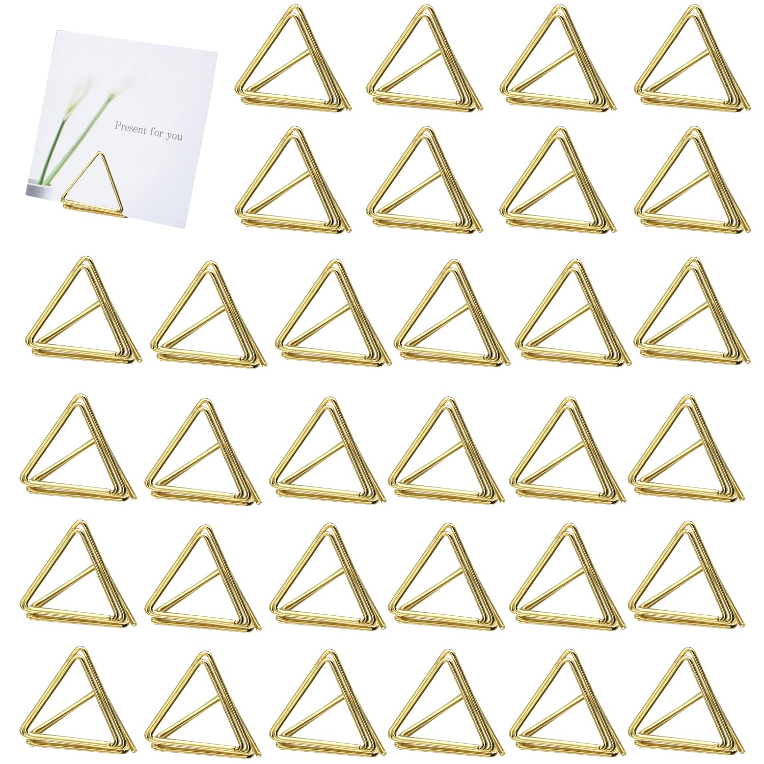 MUMIAO 40 Pack Place Card Holders - Table Number Holder Stands Wedding Seating Labels Placecard Clips | Name Setting Place Card Holders | Photo