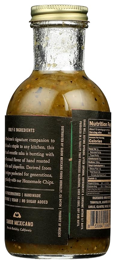 Salsa Verde SABOR MEXICANO Home Made, 13.2 OZ miniatura 2