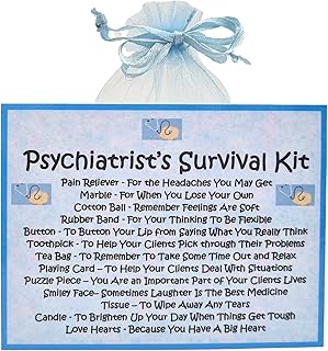 Psychiatrist’s Survival Kit - Fun Novelty Gift & Greetings Card Alternative / Birthday Present / Thank You / Psychiatrist Gift / Unique Gift Idea