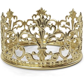 Queen Bestonzon Gold Crown Cake Topper Vintage Crown Gold Wedding Birthday Cake Decoration For King Gold Prince And Princess Party Party Supplies Toys Games Clicksud Mobi