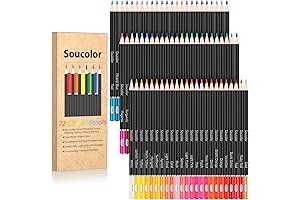 Soucolor 72 Coloring Pencils: Vibrant Hues for Adult Coloring Bliss