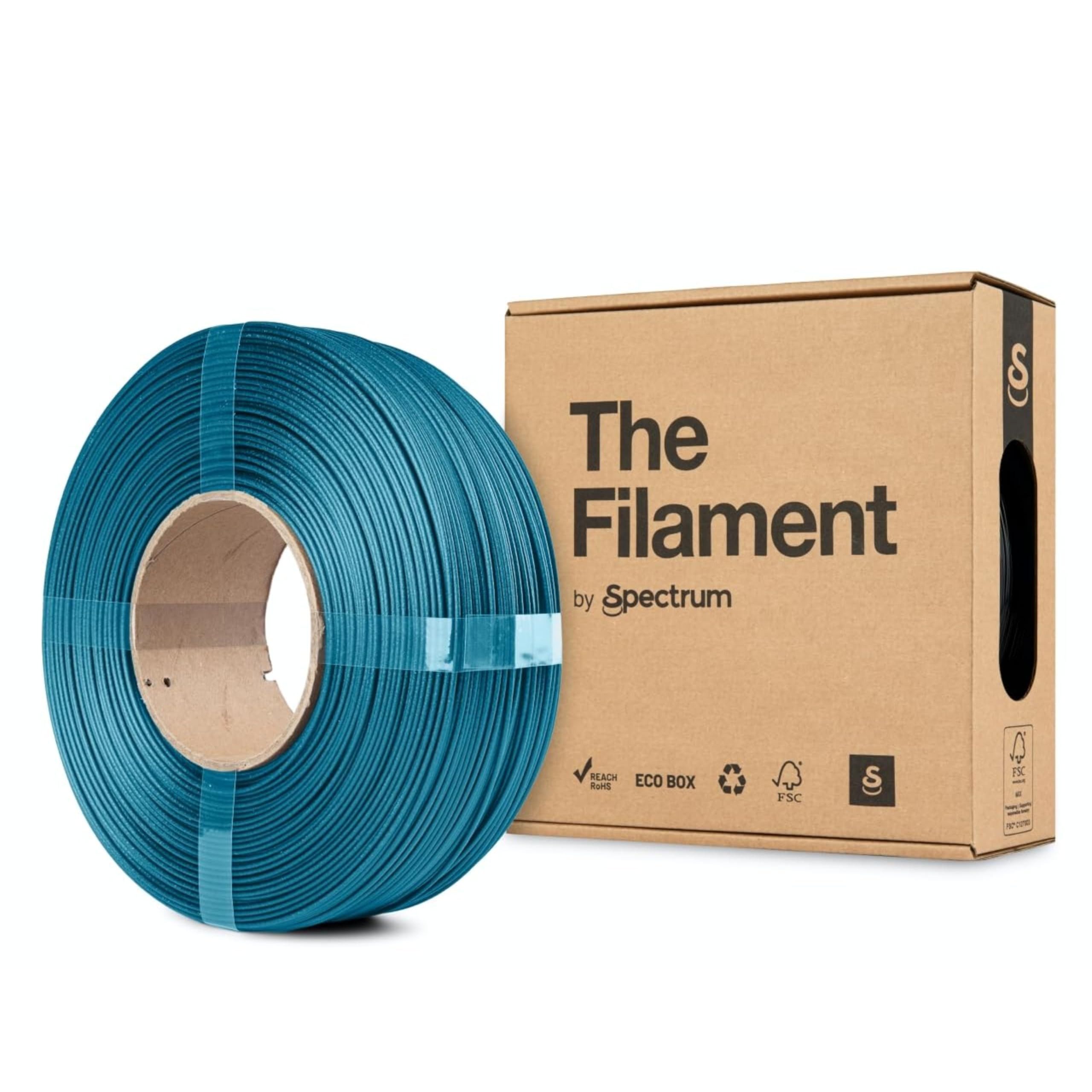 The Filament - Filamento ReFill PETG CF 1.75mm, BLUE, 1kg Spule, Materiali di stampa per stampanti 3D, 3D Printer Printing Materials