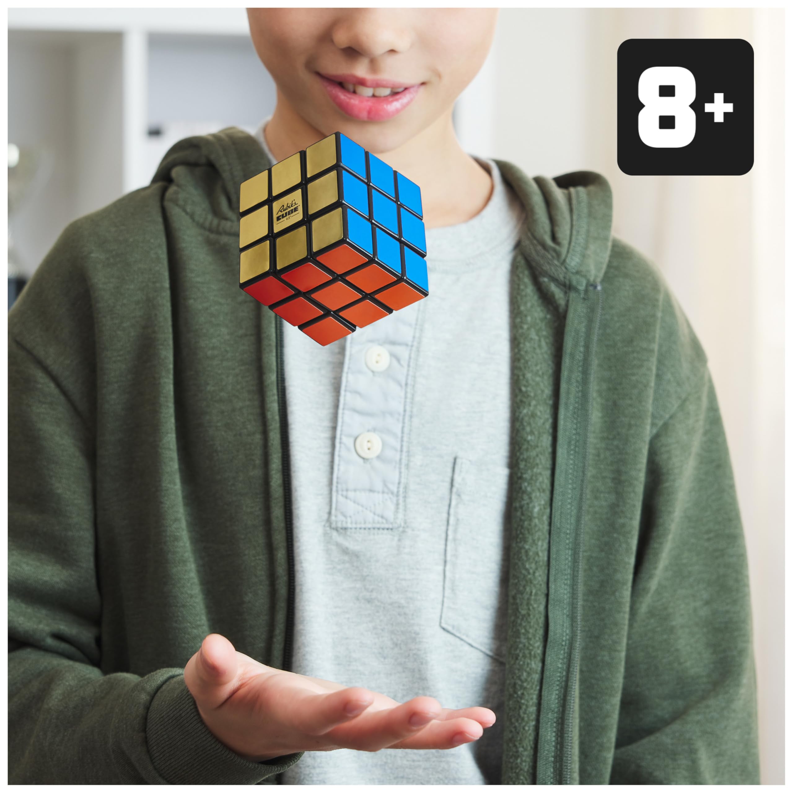 Rubik's - Cubo DE Rubik EDICIÓN Especial Retro 50 Aniversario - Juego de Rompecabezas, Cubo Mágico para Desafiar la Mente - 6068726 - Juguetes Niños 8 Años + - Regalo Niño 8 Años +