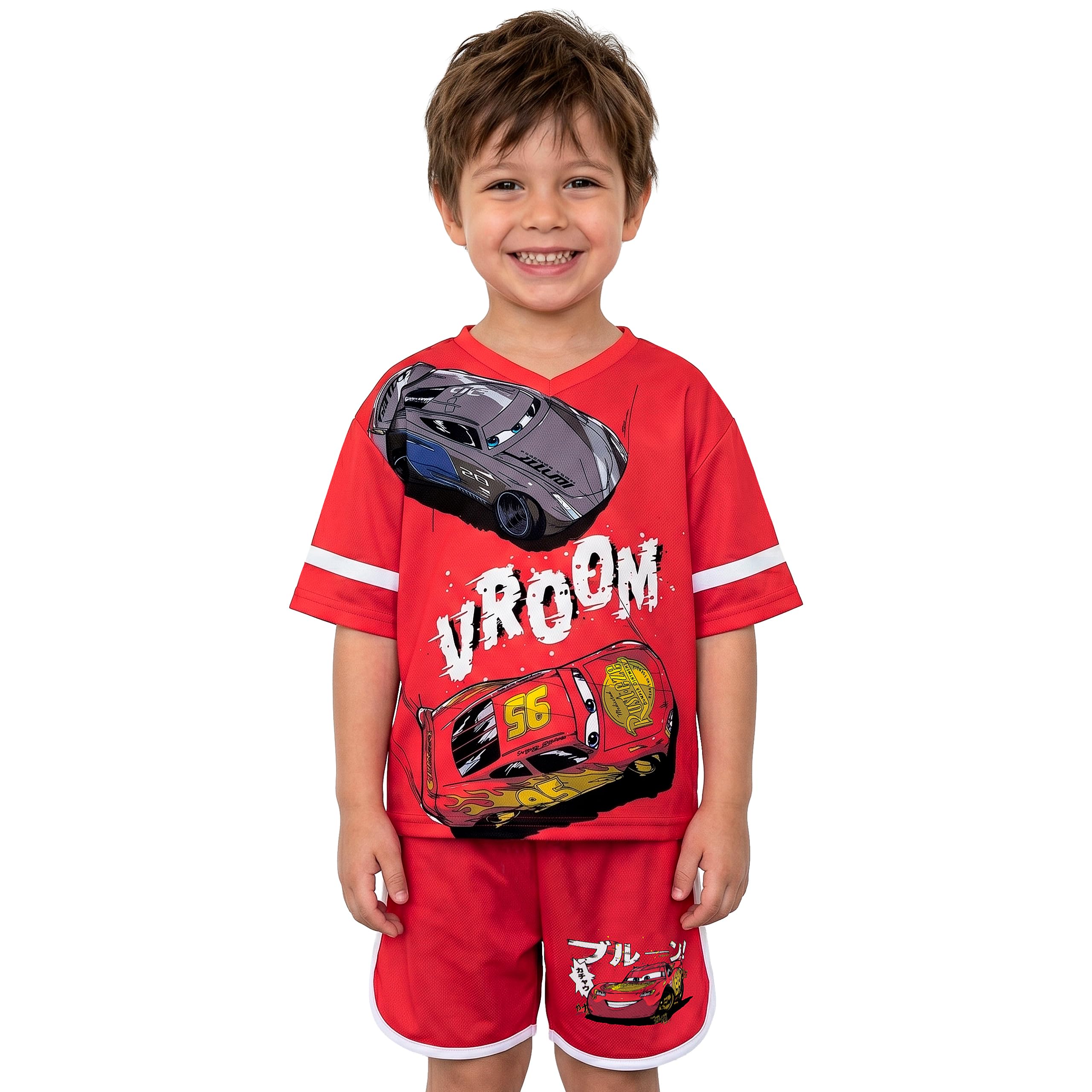 Disney Cars Pantaloncino E T Shirt Bambina, Pantaloncini Ragazzo E Maglietta Saetta McQueen, Abbigliamento Bambini
