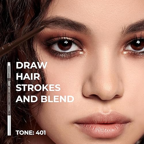 Miniatura 2 de LAMEL INSTA Micro Lápiz de cejas Ultrafino, impermeable, fácil de usar, precisión, de larga duración, fórmula a prueba de manchas para cejas