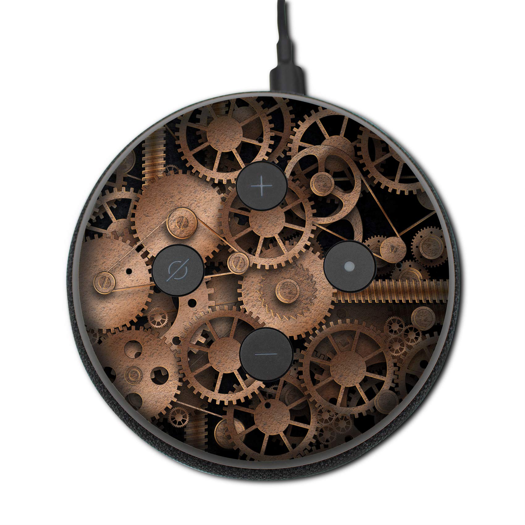 Finest Folia Pellicola protettiva per altoparlante intelligente Smart Speaker Sticker, pellicola protettiva autoadesiva su misura per assistente vocale R137 (n. 10 Glitter Nero