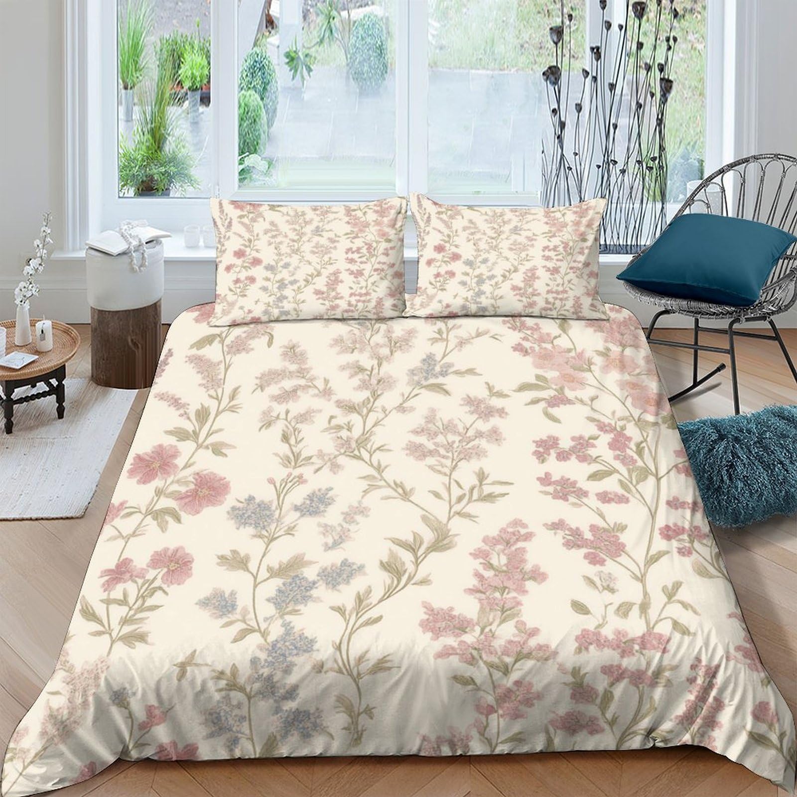 Linge de lit Vintage garden style pour une chambre adulte romantique