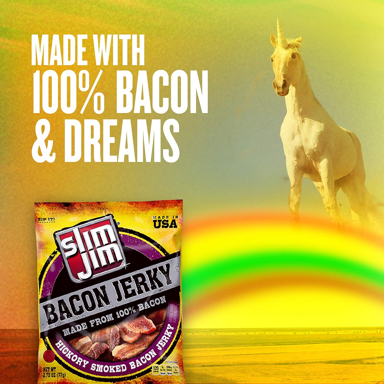 Smoked Bacon Jerky, Hiory Flavor, Protein Per Serving, Easter
