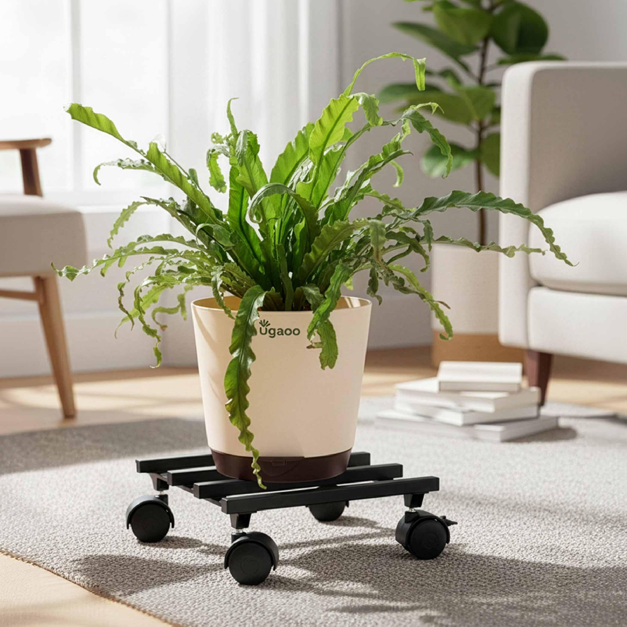 UGAOO Rolling Plant Stand – Heavy-Duty & Lockable -2
