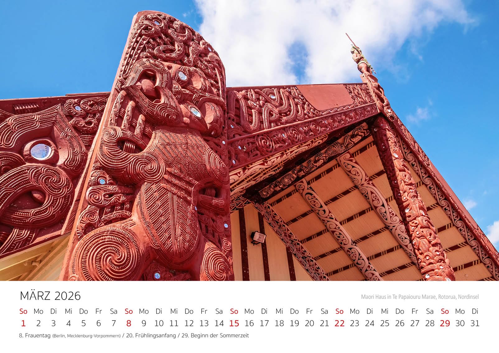 Edition Seidel Premium Kalender Neuseeland 2026 Format DIN A3 Wandkalender Wellington Pazifik Insel Nationalparks Christian Müringer