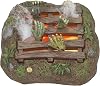 Department 56 Village Halloween Accessories Down on Their Luck Lit Figurine, 1.625 Inch, Multicolor