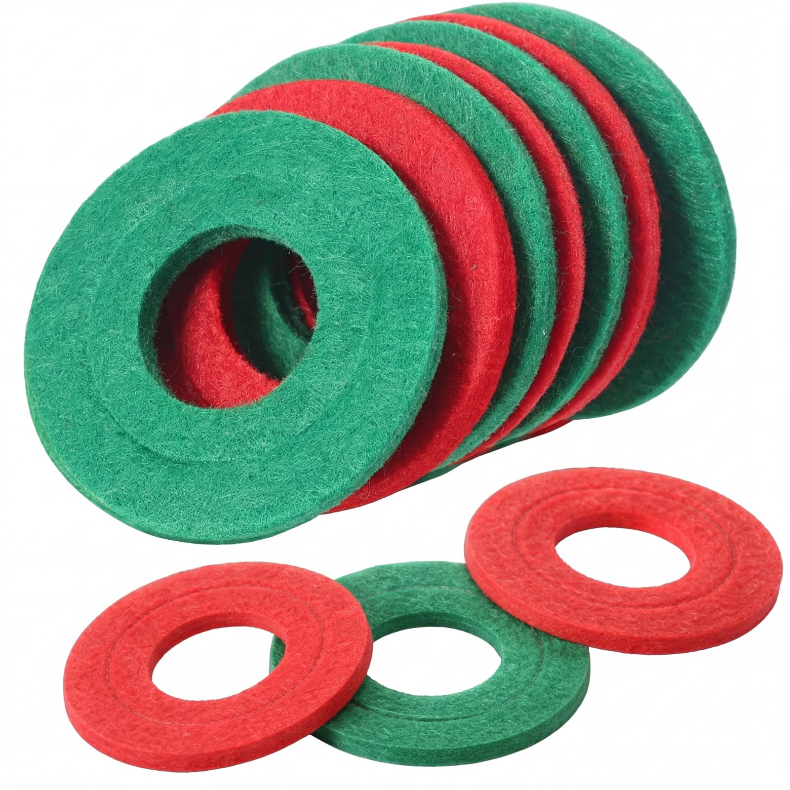 Pangda 6 Pcs Battery Terminal Anti Corrosion Washers Fiber Battery Washers Terminal Protector (Green,Red)
