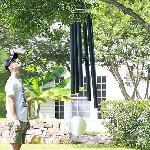 Miniatura 8 de ASTARIN Campanillas de Viento Grandes para Exteriores (38 pulgadas), Campanillas de Viento de Condolencia para Exteriores en Liquidación con 8 Tubos