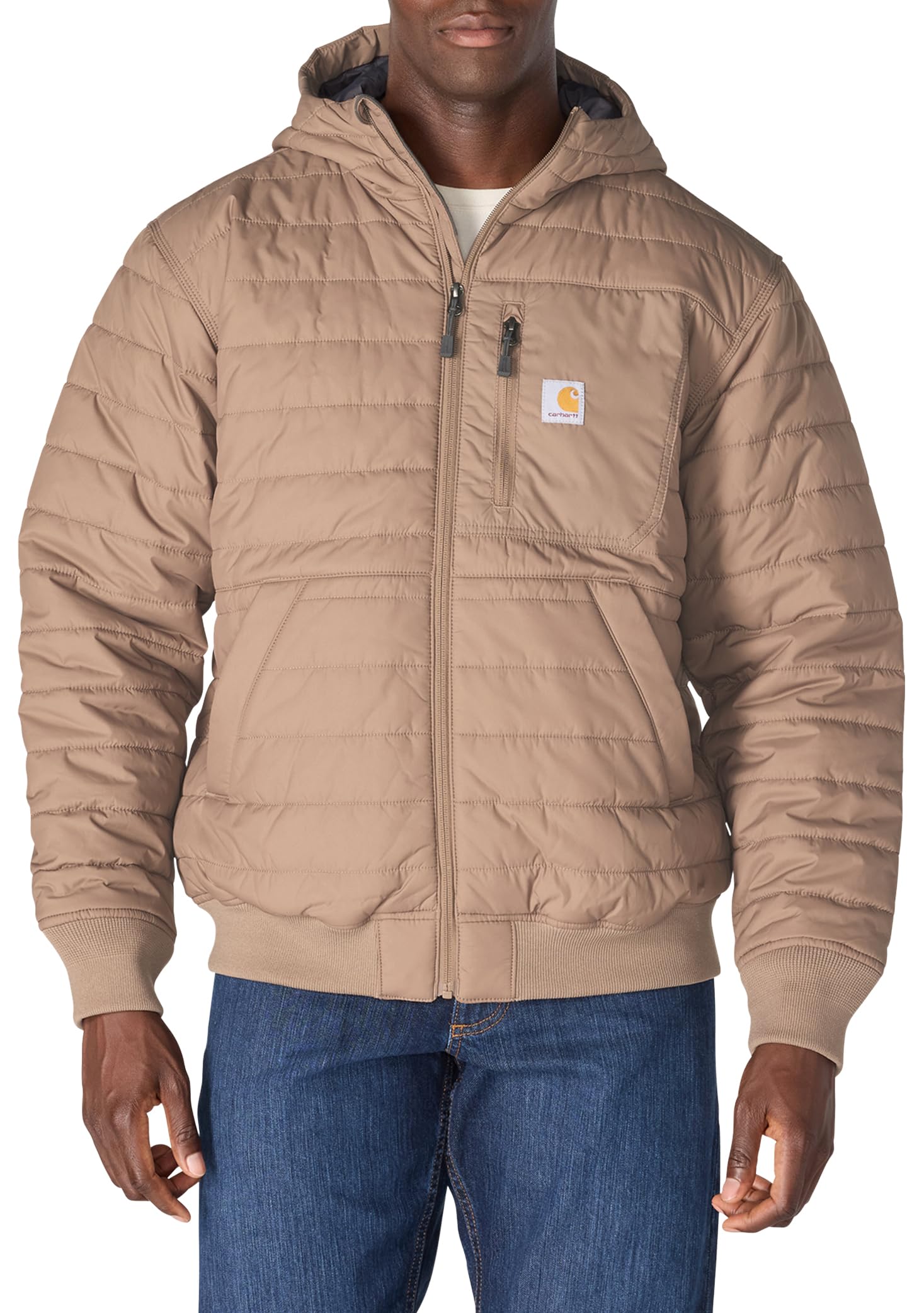 Men's Rain Defender® Relaxed Fit Lightweight Insulated Hooded Jacket