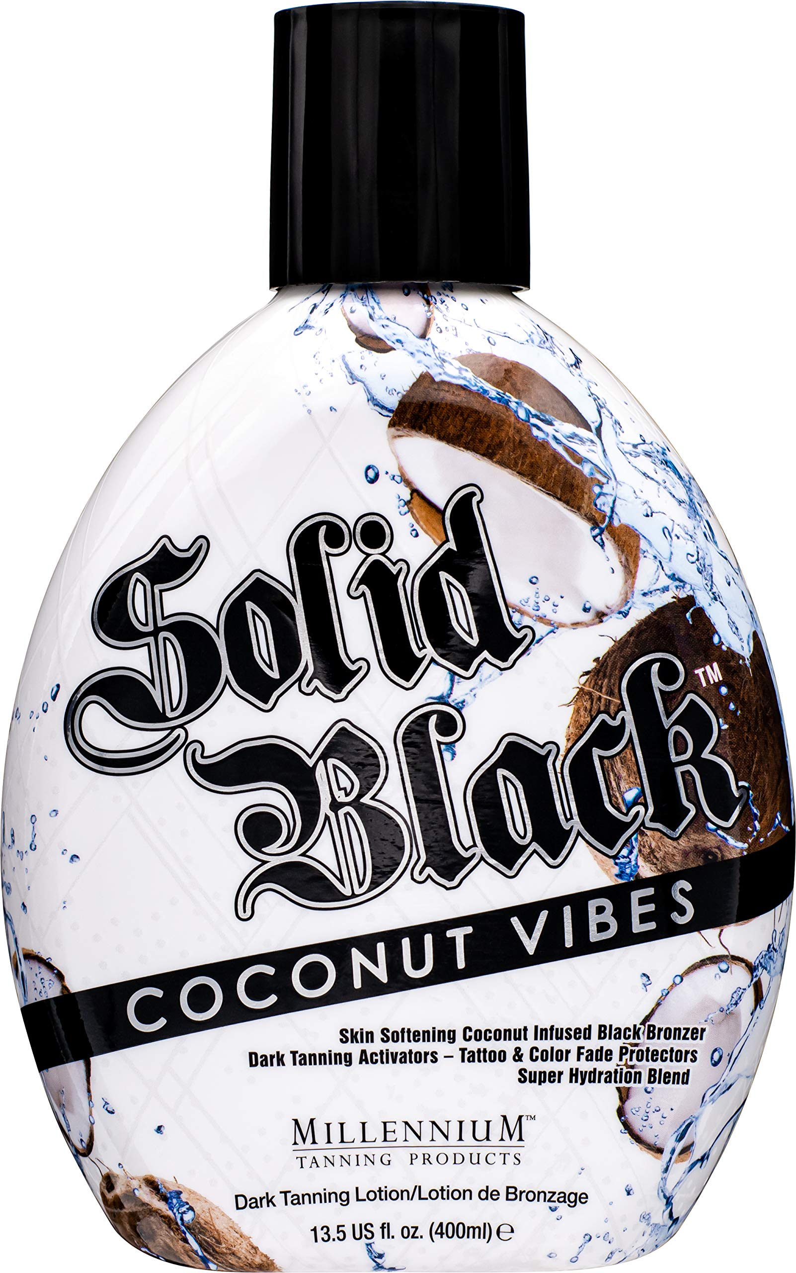 Amazon.com : Millennium Tanning Solid Black Coconut Vibes Dark
