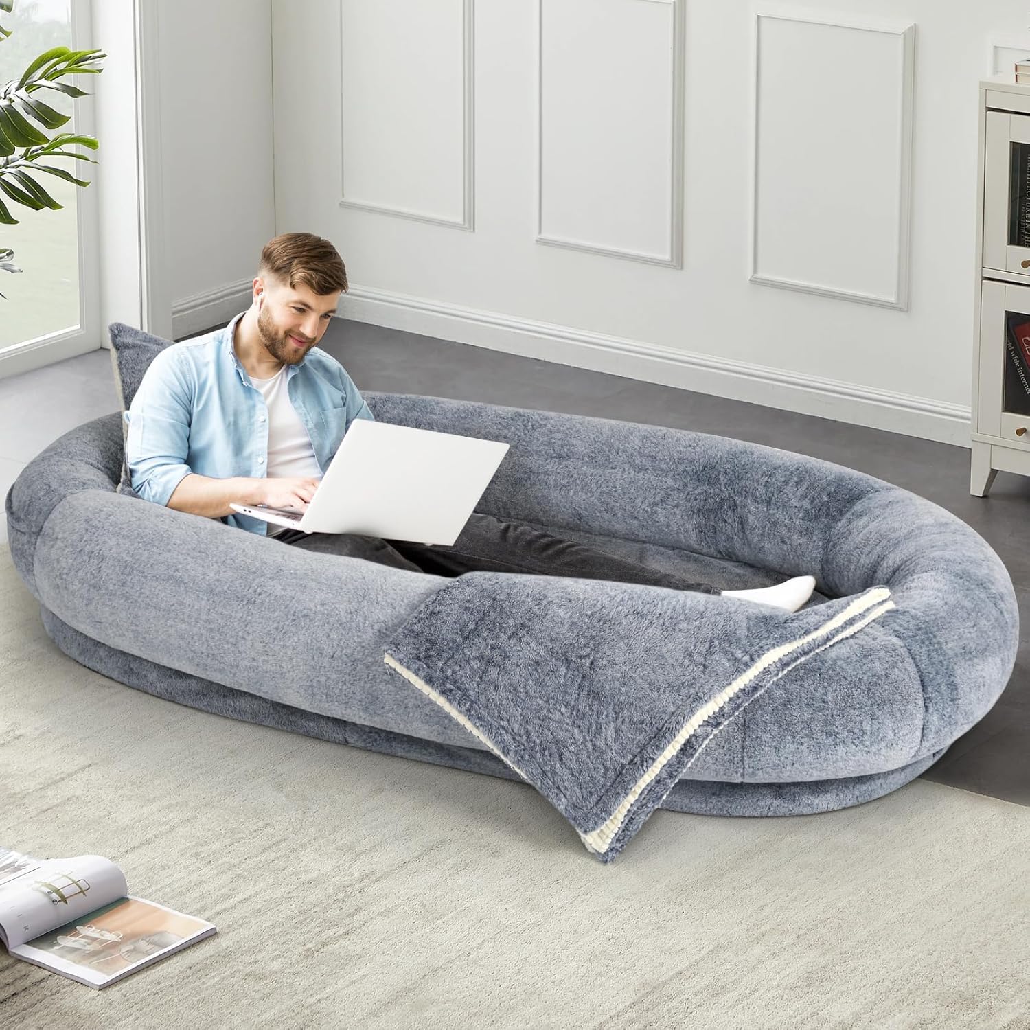 Sicilaien Human Dog Bed, Giant Dog Bed for Humans with