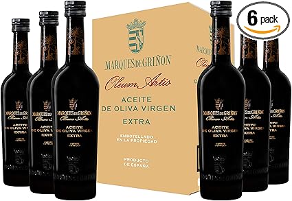 Marqués de Griñón Aceite De Oliva Virgen Extra Olevm Artis Pack de 6 botellas x 500 ml