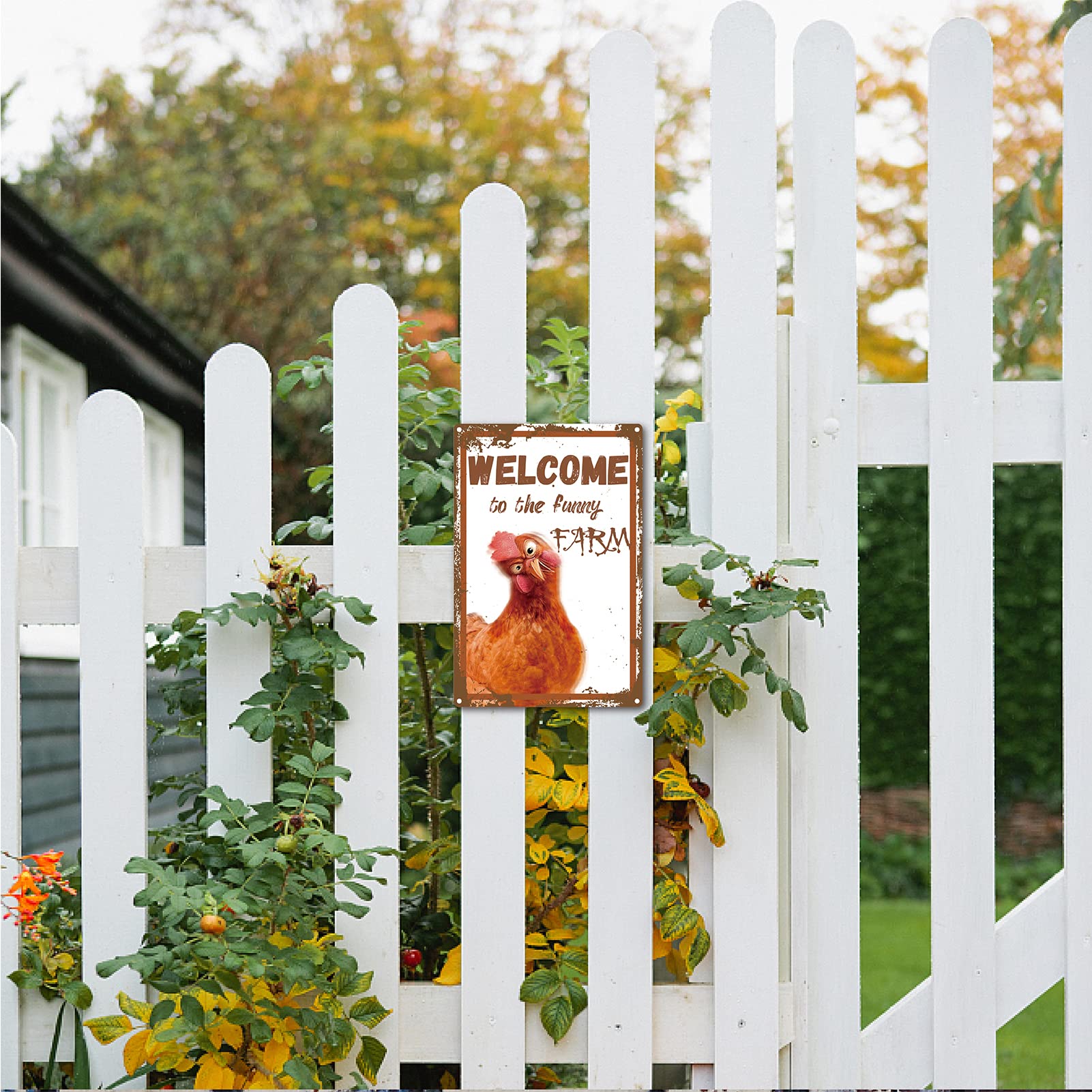 Tinnen bord Man Cave Decor Keep Gate Closed No Matter What The Cane