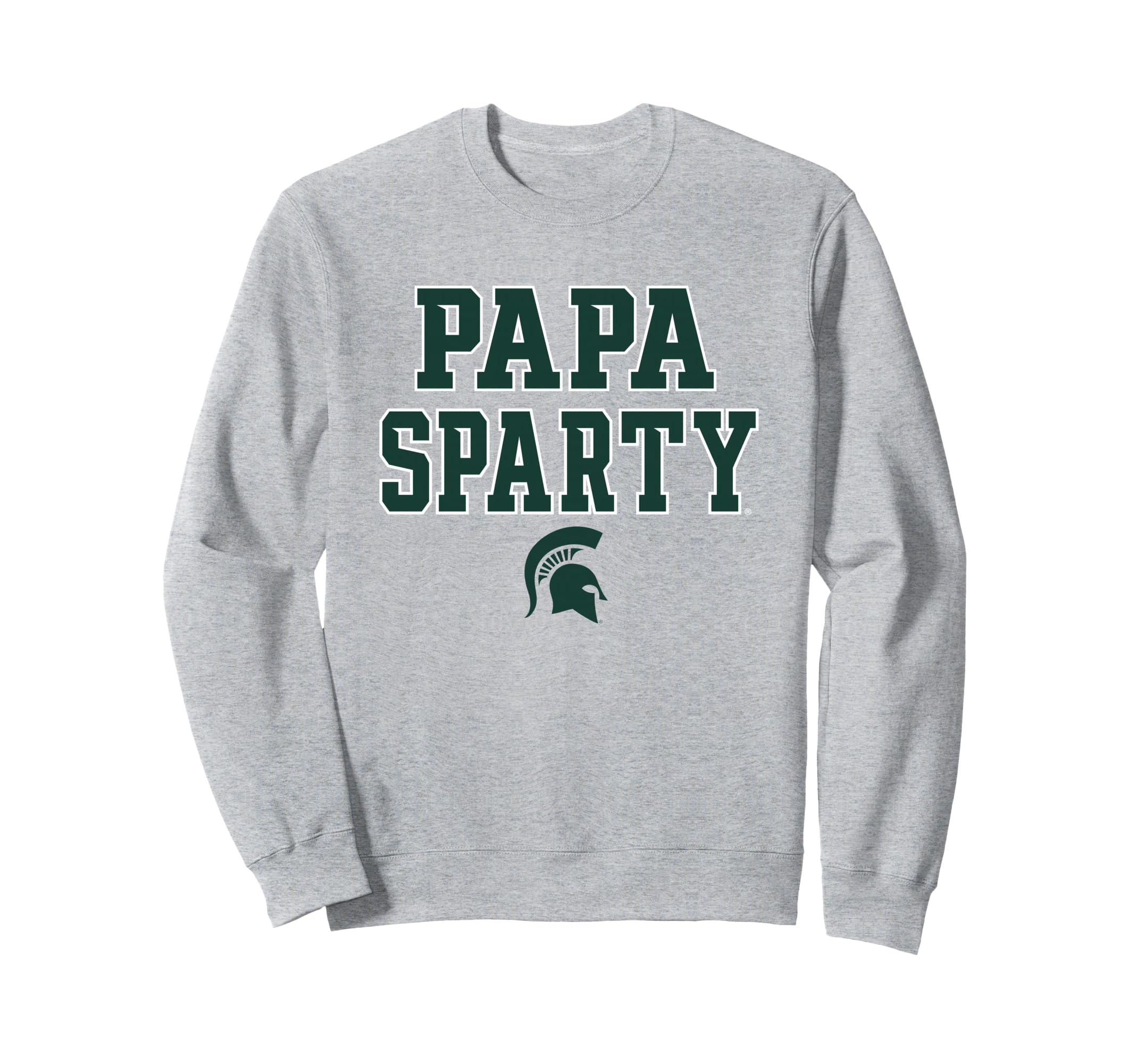 Michigan State Spartans Dad Papa Sparty Gray Sweatshirt