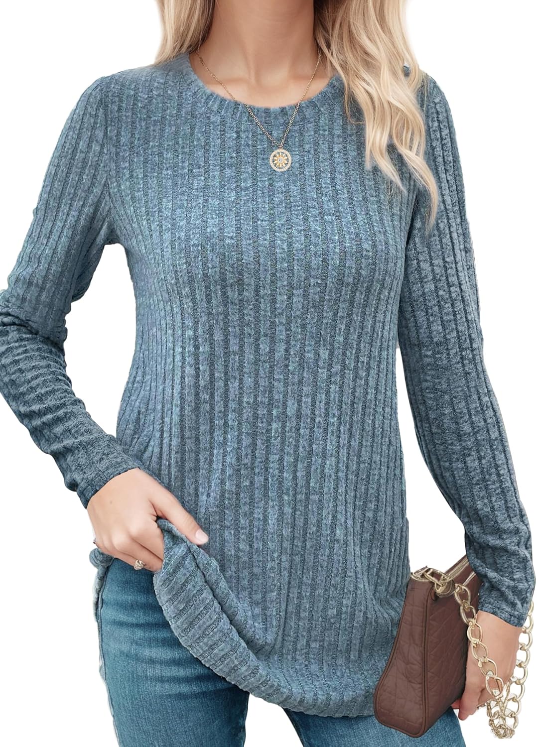 Buauty Womens Sweaters Long Sleeve Shirt for Fall Winter Spring, Lightweight Sweaters for Women Tops Dressy Casual Trendy Buauty Womens Sweaters Long Sleeve Shirt for Fall Winter Spring, Lightweight Sweaters for Women Tops Dressy Casual Trendy