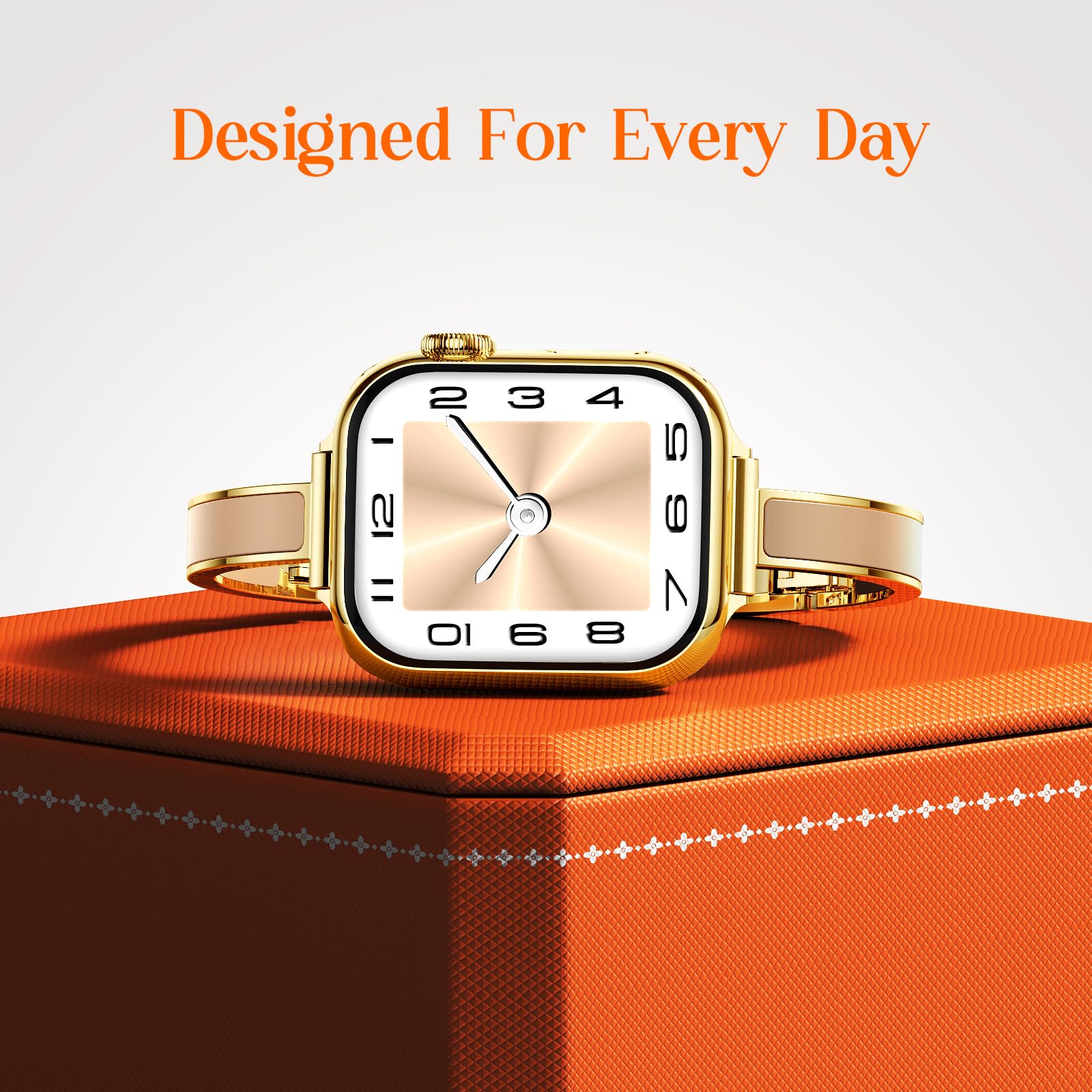 Mosonio Slim Designer Bracelet Bands for Apple Watch Women, Elegant Thin Dressy Metal Band with Embedded Silicone Accents Compatible with Apple Watch Ultra / Series 11 10 9 8 7 6 5 4 SE 3 2 1, Easy-Adjust Link Fancy Strap for iWatch 49mm 46mm 45mm 44mm 42mm 41mm 40mm 38mm (Sizes vary by model) — view 6