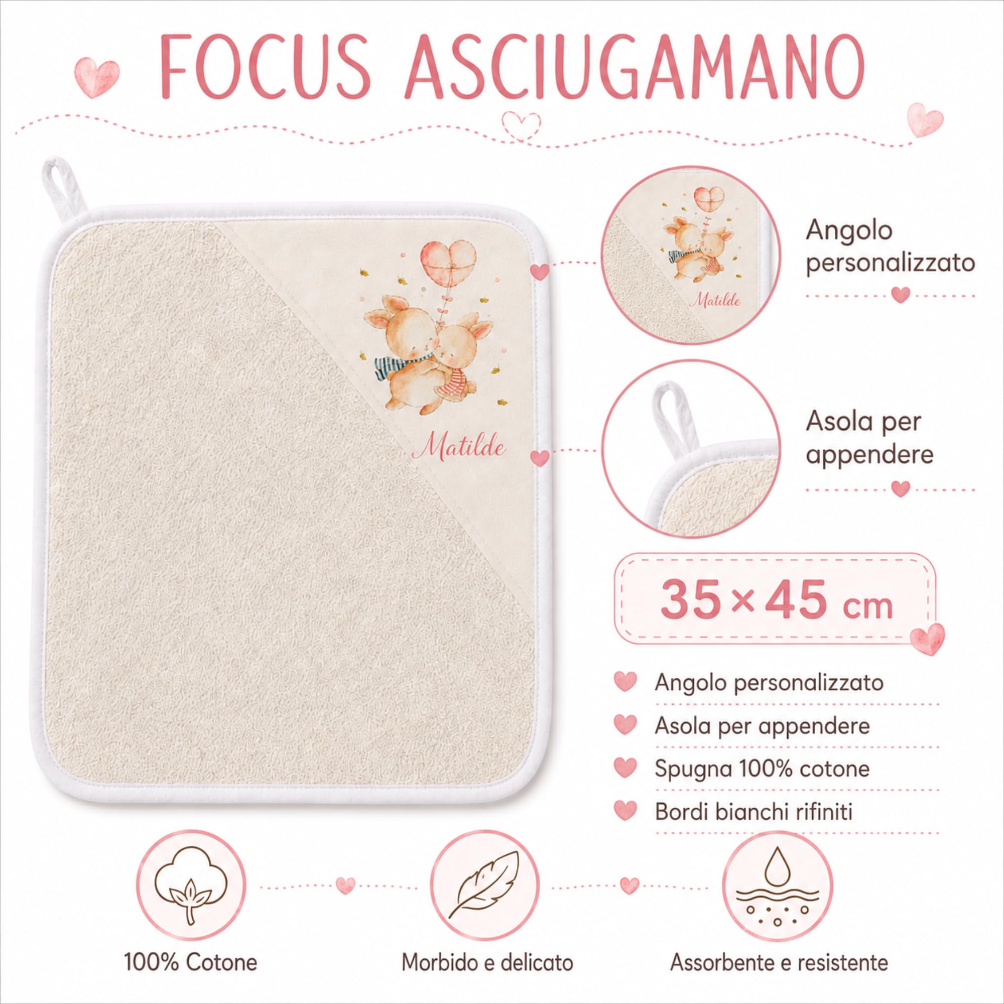 Kit Asilo Nido e Materna Personalizzato con Nome – Set 3 o 4 Pezzi