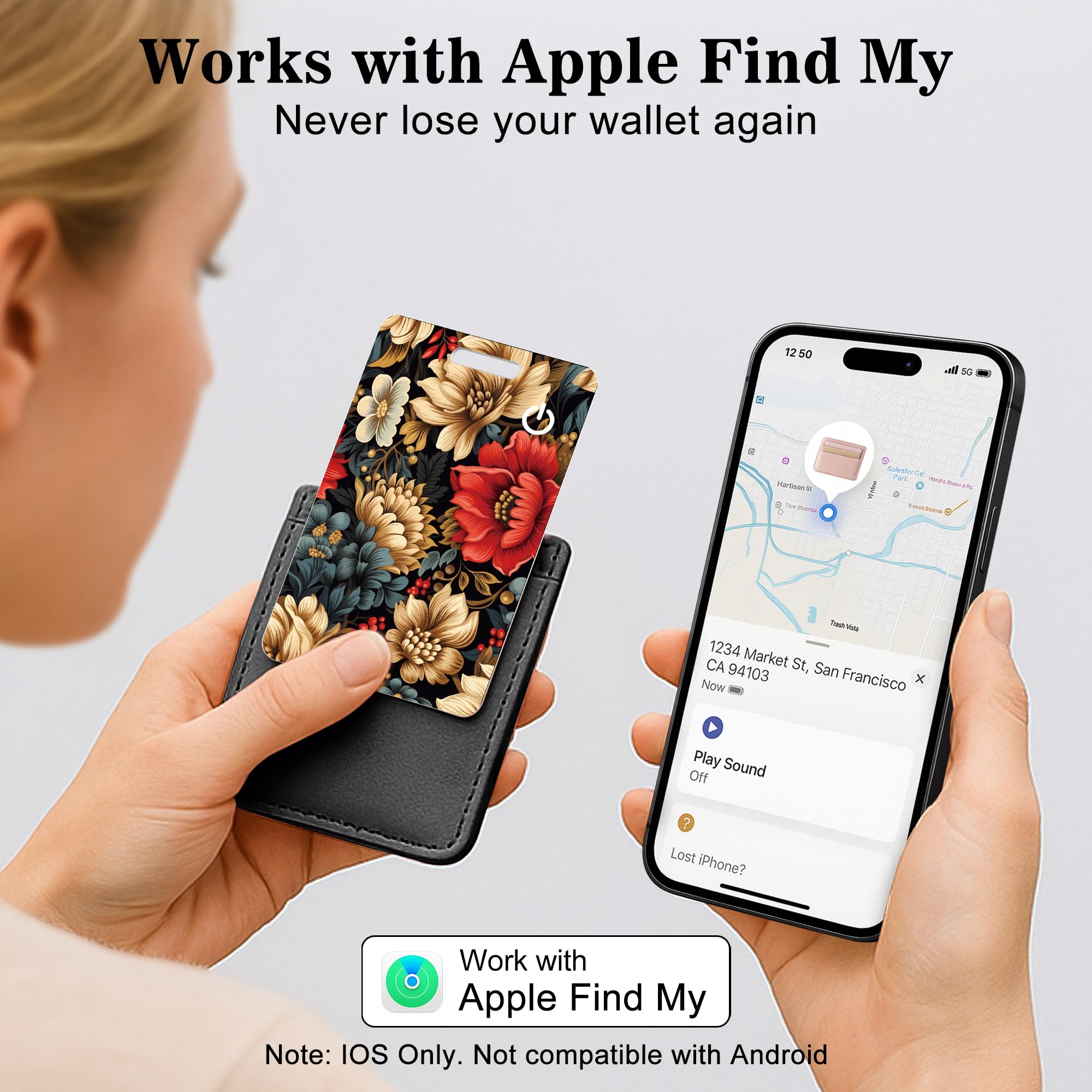 1 pz Bluetooth Tracker Smart Finder, Smart Card Wallet Finder GPS Tracker, Key Finder e Localizzatore di oggetti per chiavi, borse, passaporti-19