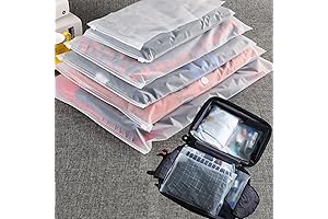 20 PCS Packing Bags for Clothes 4Mil Resealable Slider Zip Organizers