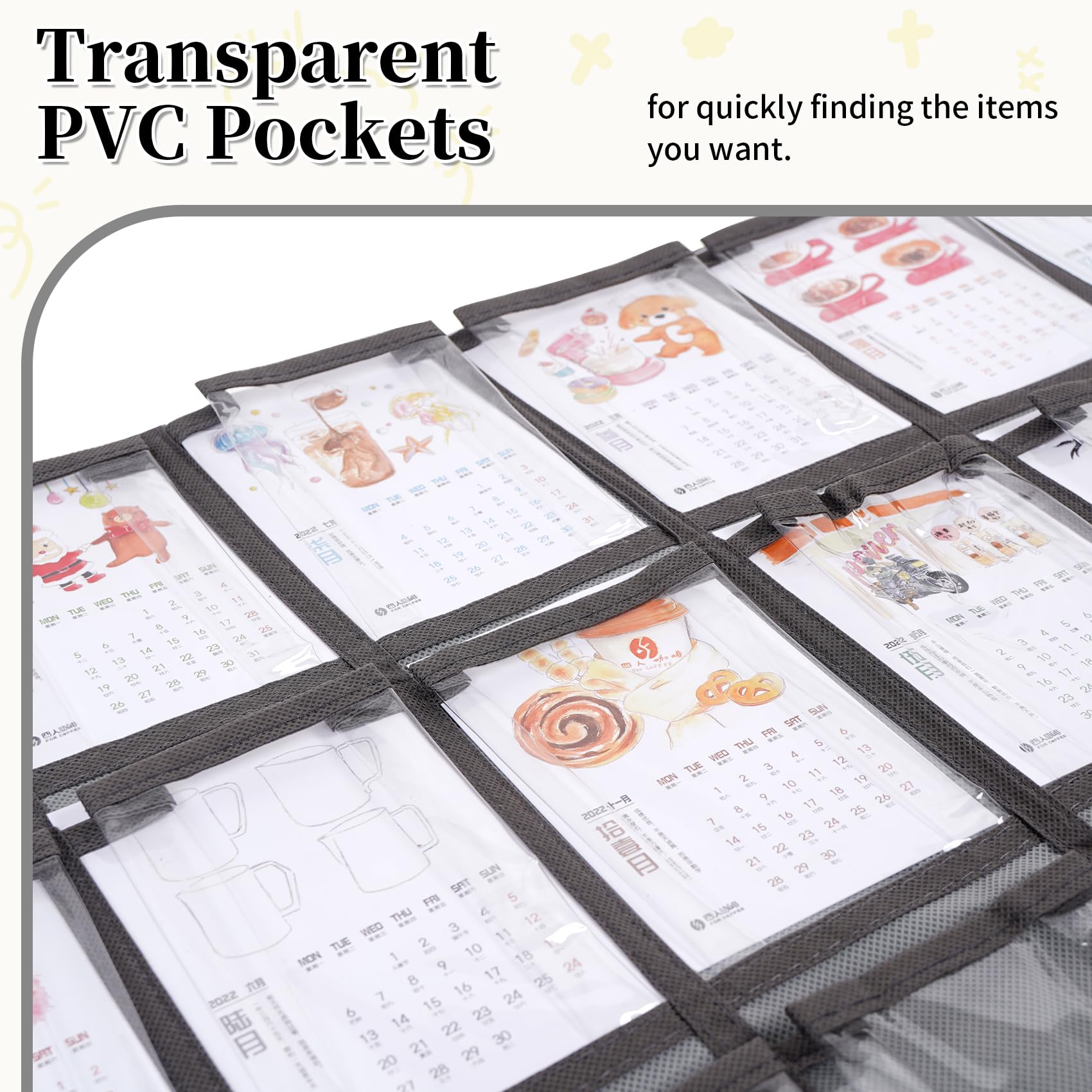 Organizer Da Parete Con 12 Tasche Trasparenti - Porta Cellulari E Calcolatrici Per Aula E Ufficio - Foto 9