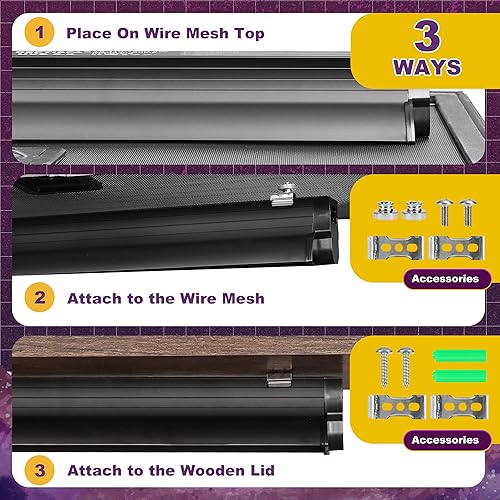 T5 HO UVB Lighting Combo Kit, 8W Reptile Light Fixture with Fluorescent Light Bulbs, Tropical 5.0 UVB Light for Reptiles and Amphibians, Basking Light for Bearded Dragon, High Output Natural Light(Rainforest 5.0,24 Watts)