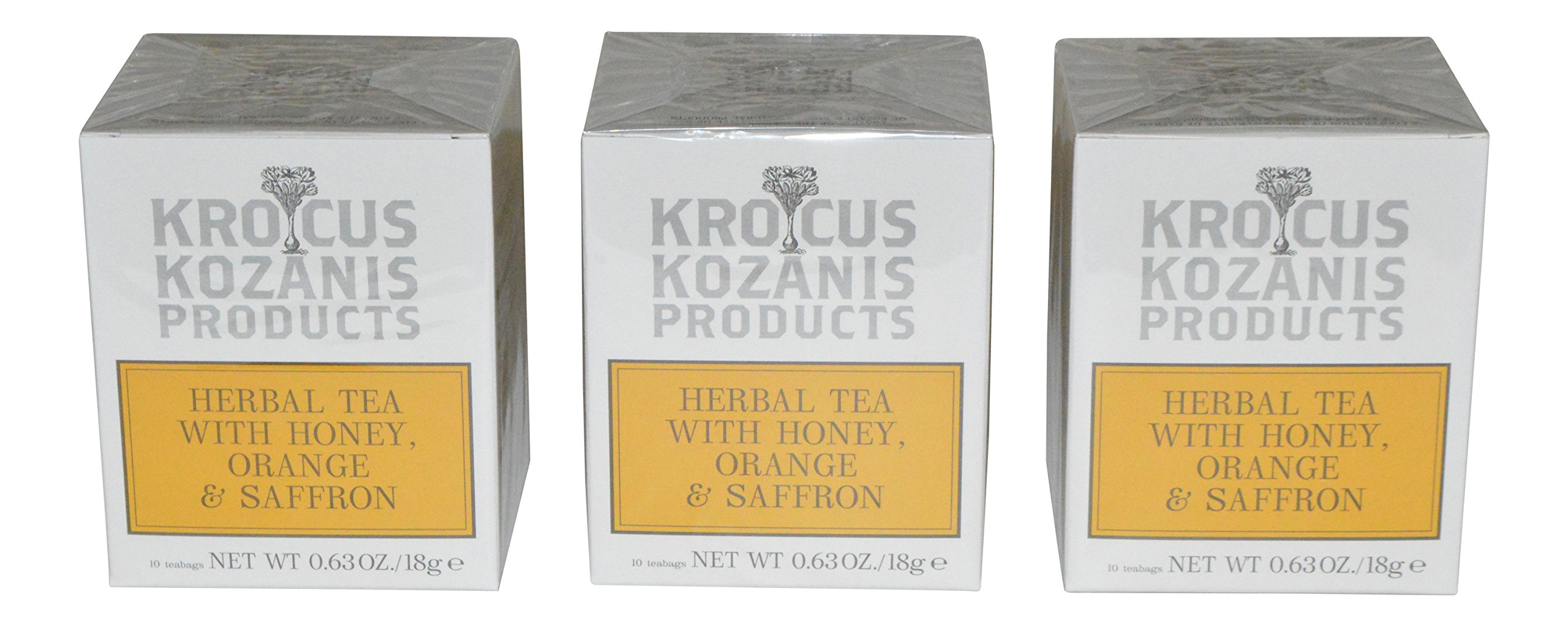 Krocus Kozanis Saffron Teas (Herbal Tea with Honey)