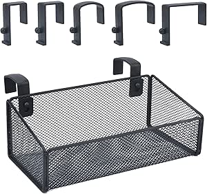 JDYOOMI Hanging Floating Shelves - Metal Mesh Cubicle Storage Organizer ...