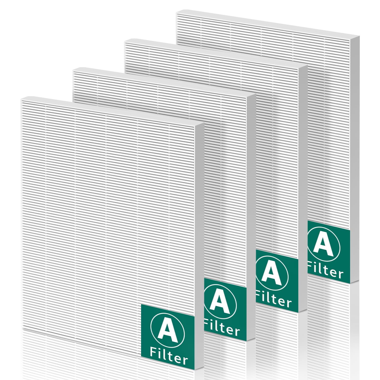 XBGG 4 Pack 115115 HEPA Replacement Filter Compatible with Winix PlasmaWave Air Purifier C535 AM90 5300 6300 5300-2 6300-2, 115115 Filter A Size 21