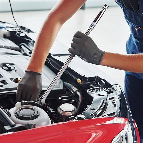 Miniatura 9 de DURATECH Trinquete de mango extra largo de 12 pulgada, llave de trinquete de liberación rápida de 90 dientes con mango extra largo de 20 pulgadas,